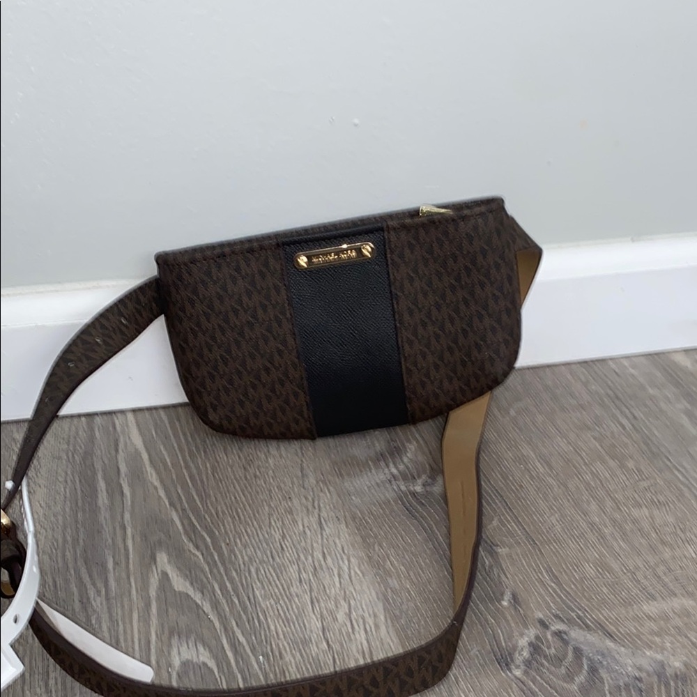 MICHAEL Michael Kors Brown and Black Belt Bag